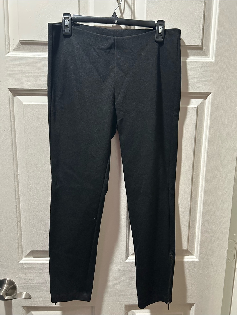 Eileen Fisher Womenβs Pull-On Style Zip Leg Stretch Pants Size Small